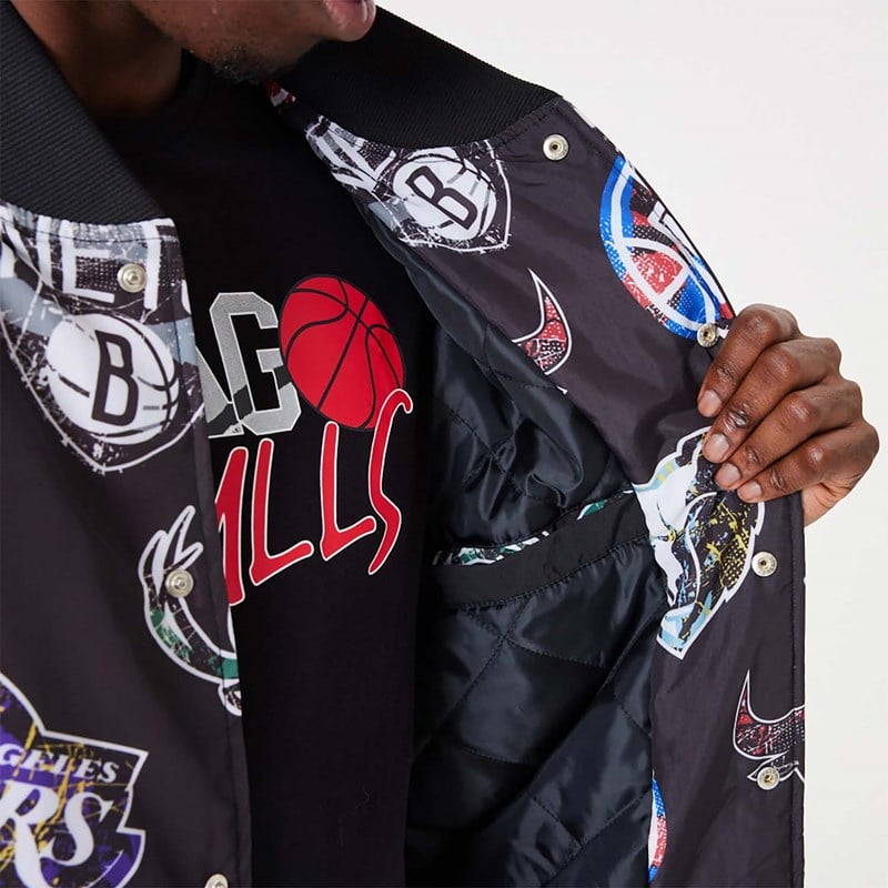 New Era - NBA All Over Print Bomber Jacket